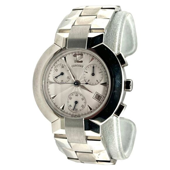 Concord Estate La Scala Chronograph Watch Stainless Steel 38 mm C1 - Picture 1 of 9